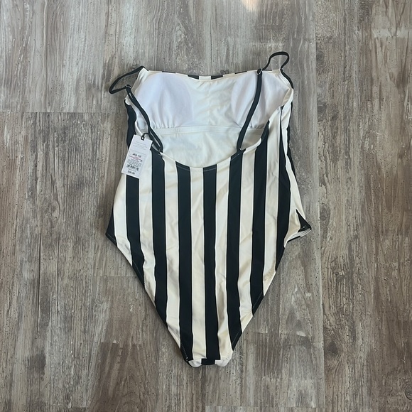 New Women's Square Neck High Leg Cheeky One Piece Swimsuit -Shade & Shore M 8-10 - Picture 6 of 8